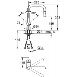 Grohe Minta Single-lever sink mixer 1/2", Supersteel (32322DC2)