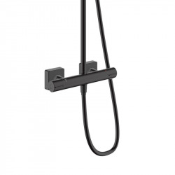 Hansgrohe Vernis Shape Showerpipe 230 1jet EcoSmart with thermostat, Matt black (26097670)
