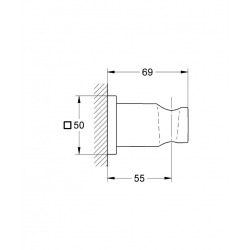  Rainshower® Wall hand Shower holder, Chrome (27075000)