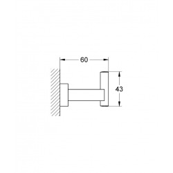  Essentials Cube Robe hook (40511001)