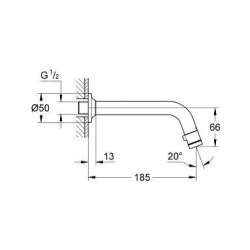  UNIVERSAL NEW Universal Wall-mounted tap DN15, Chrome (20203000)