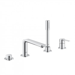Grohe Lineare New 4-hole single-lever bath combination, assembly with or without frame, Chrome (19577001)