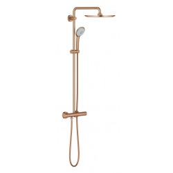 Grohe Euphoria System 310 Shower system with thermostatic mixer for wall mounting, Brushed warm sunset (26075DL0)
