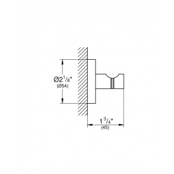  Essentials Wall-mounted robe hook, Warm Sunset (40364DA1)