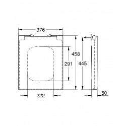 Cube Soft close toilet seat, Alpine white (39488000)  Cube Soft close toilet seat, Alpine white (39488000)