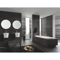 Grohe ESSENCE 4-hole single-lever bath combination, assembly with our without frame, Cool sunrise (19578GL1)