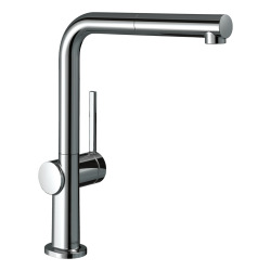 Hansgrohe Talis M54 Single lever kitchen mixer 270 with 1spray pull-out hand shower, Chrome (72808000)