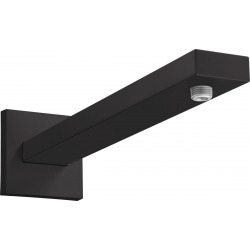 Hansgrohe Shower arm square M 1/2" 390mm, Matt black (27694670)