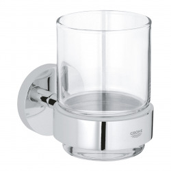 Grohe Essentials Crystal glass with holder, Chrome (40447001)