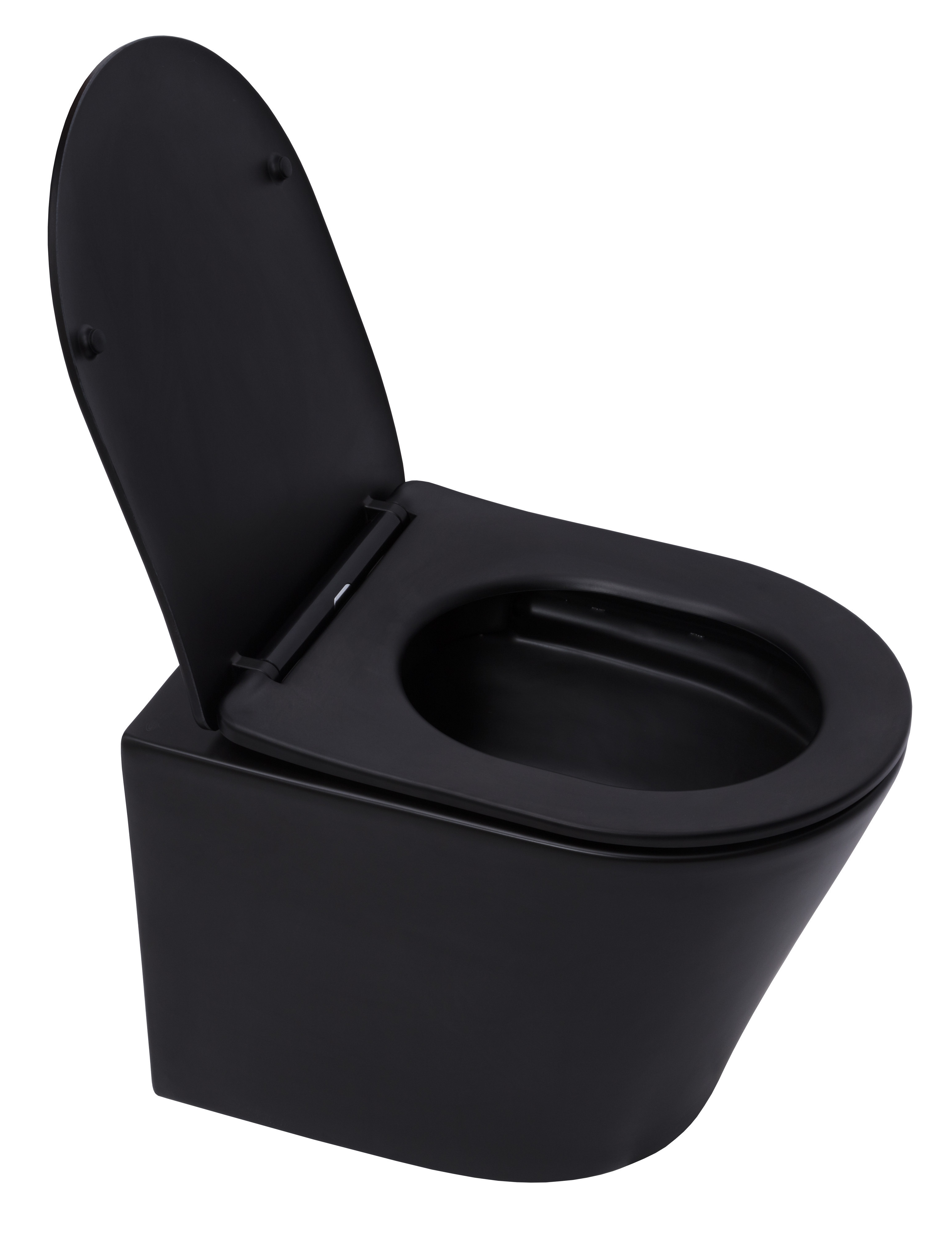 Geberit Toilet set Duofix frame + Matt black SAT Infinitio rimless WC