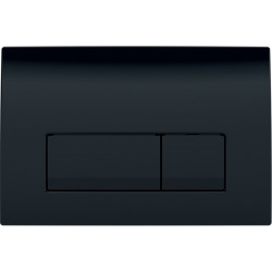 Geberit Delta 50 Dual Flush Plate, Black (115.119.DW.1)