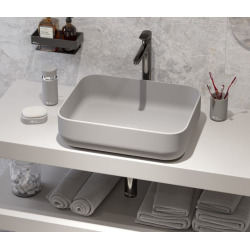 Swiss Aqua Technologies Infinitio Ceramic Soap Dish, Matt Grey (SATDINFI39SE)