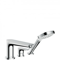 Hansgrohe Talis E Finishing set with 3-hole rim-mounted bath mixer, Chrome (71731000)