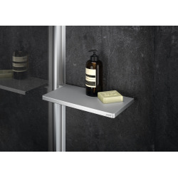 HÜPPE Select+ Shower shelf for mounting on the profile, wall-mounted, no drilling, Matt silver (SL2101087)