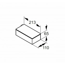 HÜPPE Select+ Storage shelf for mounting on wall-mounted profile, no drilling, Black (SL2201123)