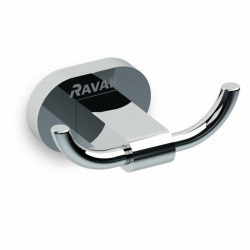 Ravak Chrome Bathroom double hook, Chrome finish (X07P186)