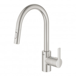  Feel single lever sink mixer, Supersteel (31486DC1)