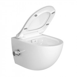 Swiss Aqua Technologies Infinitio Rimless Toilet with thermostatic bidet function + Softclose seat (SATINF011RREXPBFCT)