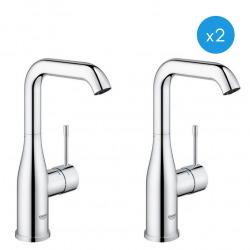 Grohe Essence Set of 2 single lever basin mixers, 1/2" size L (23541001-DUO)