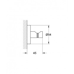 Grohe Set of 2 wall hooks, invisible fixing (40364001)