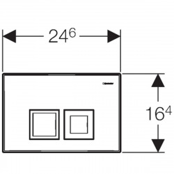  UP100 Frame + Delta50 plate + Grohe Bau Ceramic Rimless bowl + softclose seat (BAUGEB1)