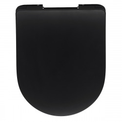 Idevit Alfa Soft close seat, Matt black (AL030SBL)