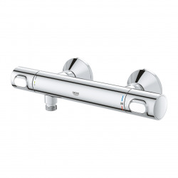 Grohe Precision Flow Thermostatic shower mixer, SafeStop, Chrome (34840000)