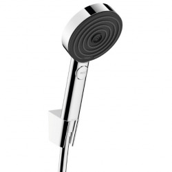 Hansgrohe Ecostat Set Thermostatic bath/shower mixer + Hand shower 105mm 3 jets + Shower hose 125cm + Wall holder, Chrome