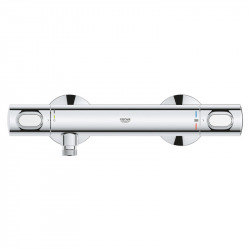 Grohe Precision Flow Thermostatic Shower Mixer Set + Hand shower + Adjustable wall bracket + Hose 1750mm, Chrome