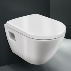 Geberit UP320  Toilet Frame + Serel SM26 Rimless toilet + Softclose seat + Chrome plate (GEBSM26-N)