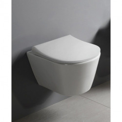Geberit UP720 Toilet Frame + Lucco Avva Rimless bowl + White plate (SLIM-AVVA-B)