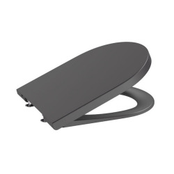 Roca Inspira "Silencio" drop-brake Supralit compact seat, double lacquered, detachable, Onyx (A80152C64B)