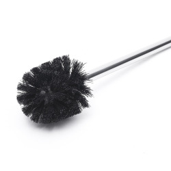 Optima Hombre Toilet brush in polyresin and bamboo wood, Black (HOM37)