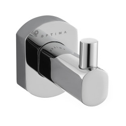 Optima Cube Way Wall hook in brass, Chrome (SPI21)