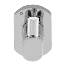 Optima Cube Way Wall hook in brass, Chrome (SPI21)