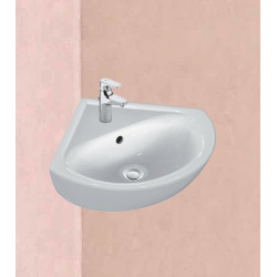 Porcher 254/5000 Ulysses corner washbasin 34 x 34 x 44 cm, white (E899701)