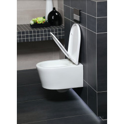  Toilet set Frame + WC SAT Brevis rimless + Ultra-thin softclose + White plate (VICONNECTBREVIS-2)