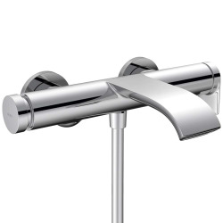 Hansgrohe Vivenis Single lever bath / shower mixer for exposed installation, waterfall spout, chrome (75420000)