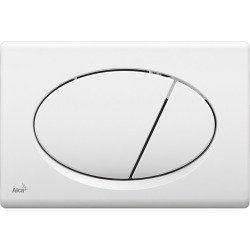 Alca Flush plate , dual flush , white (M70)