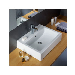 Twins Rectangular washbasin 60x46cm with overflow (L51160000)  Twins Rectangular washbasin 60x46cm with overflow (L51160000)