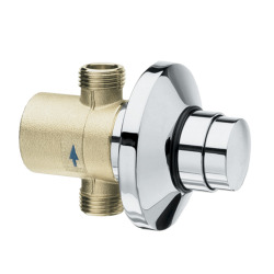 Silfra Urinal concealed flush valve with timer, Chrome (QK110)