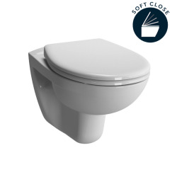Vitra  Normus Wall-Hung Toilet + soft close seat, White (6855-003-6290)