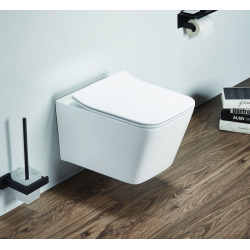  Swiss Aqua Technologies Infinitio wall-hung toilet without rim, invisible fixings + Softclose seat (SATINF012SREXP)