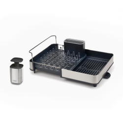 Joseph Joseph Extend expandable drainer with draining spout + stainless steel liquid soap dispenser (85189)