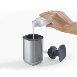Joseph Joseph Extend expandable drainer with draining spout + stainless steel liquid soap dispenser (85189)