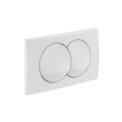 Geberit Pack Duofix 112cm self-supporting + Delta20 white flush plate + wall fixings (111.154.11.1-GebX)