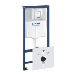 Grohe Set Rapid SL Support Frame + Skate Cosmopolitan Chrome Flush Plate + Fasteners + Insulation set (38528001-1)