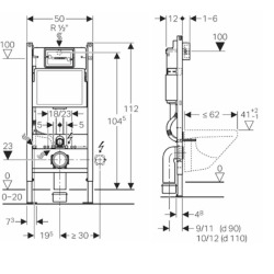 Geberit 112cm Toilet Frame + Swiss Aqua Technologies rimless toilet + White plate + Insulation set (SATRIMLESSGEB3SET)