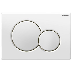 Geberit White SIGMA 01 two-touch flush plate (115.770.11.5)