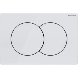 Delta01 Flush plate, White (115.107.11.1)